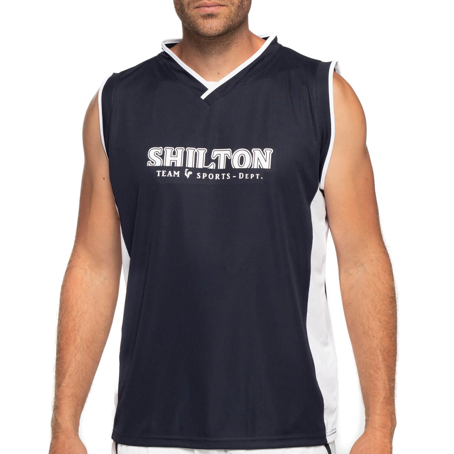 Shilton - Débardeur Sport Tricolore Homme - Débardeur - Blanc|bleu - Decathlon
