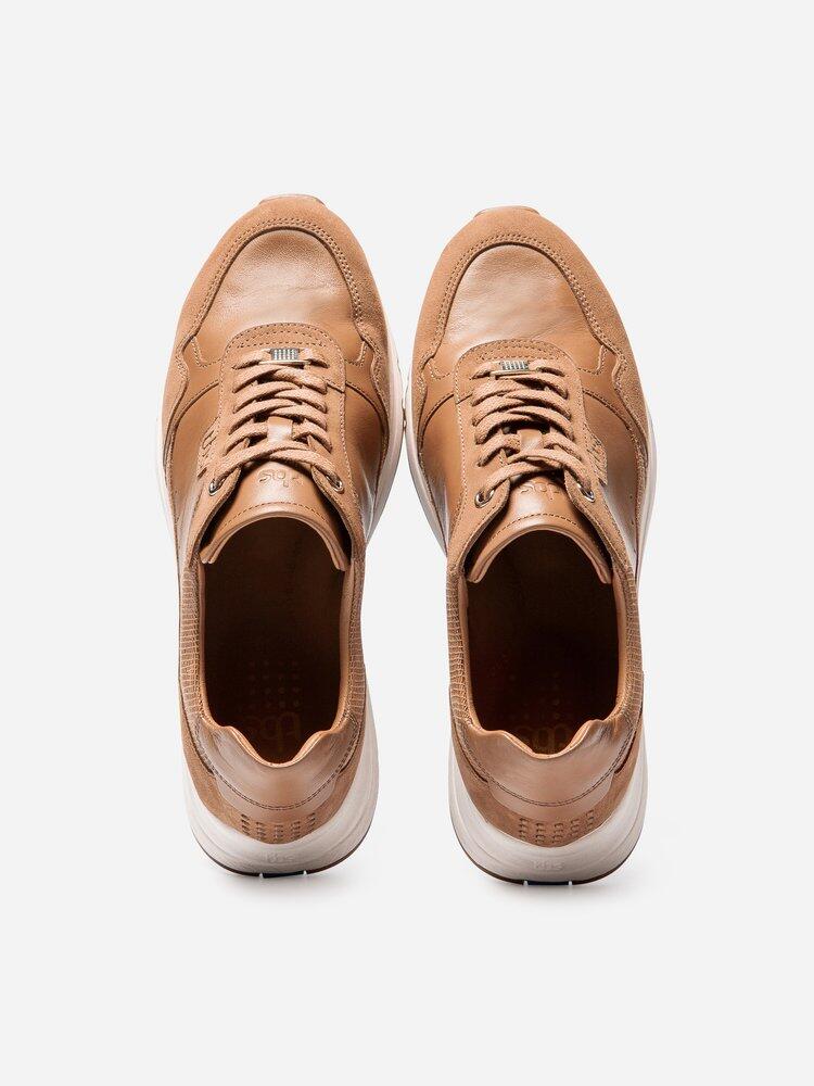 Baskets Femme BLONDIE Tan - Cuir, talon 40 mm 3/4