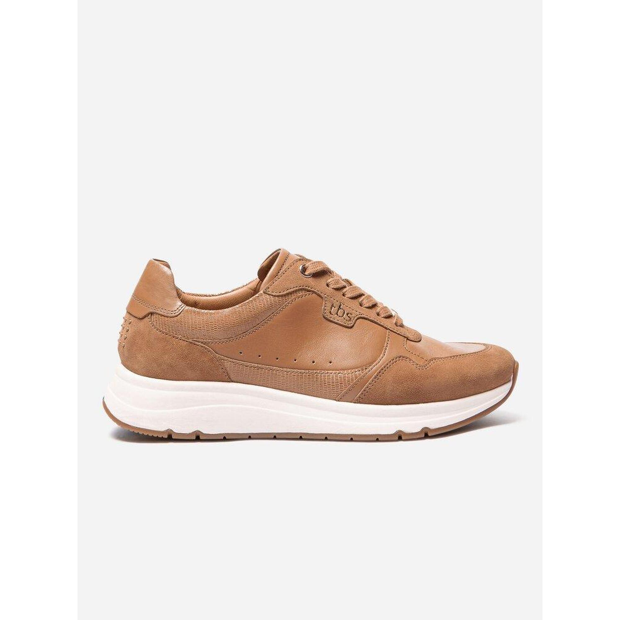 Tbs - 1973 Baskets Femme Blondie Tan Cuir - Baskets - Beige|marron - Decathlon