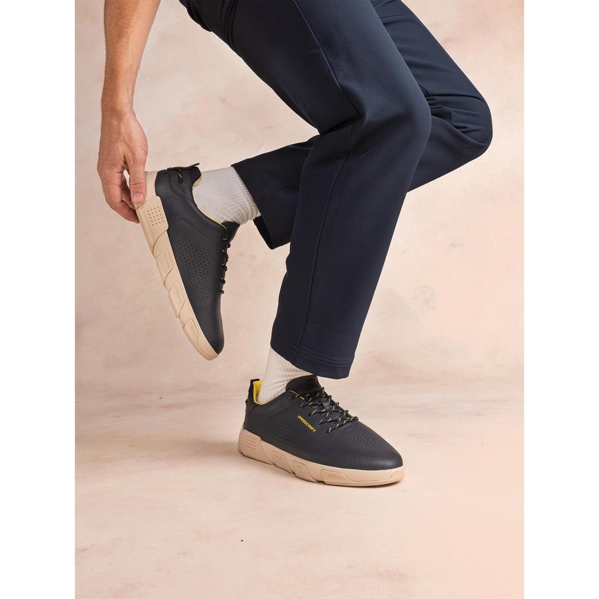 Tbs - Chaussures De Running Homme 1973 Jazbary Navy/jaune Avec Touches Electric Green - Baskets - Bleu|vert - Decathlon