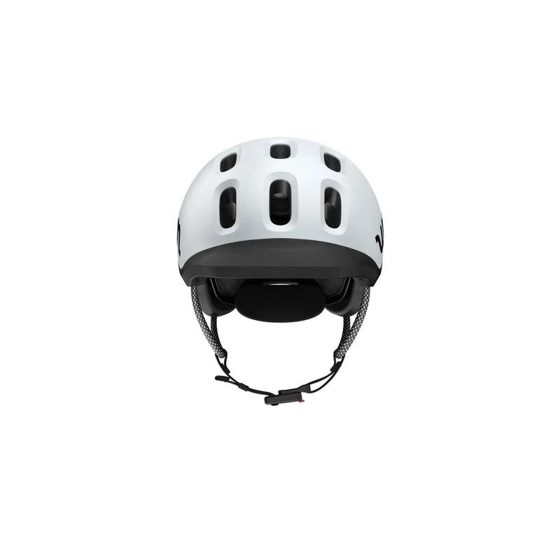 Cască copii WOOM Ready — S (50–53 cm), Gri‑Alb.