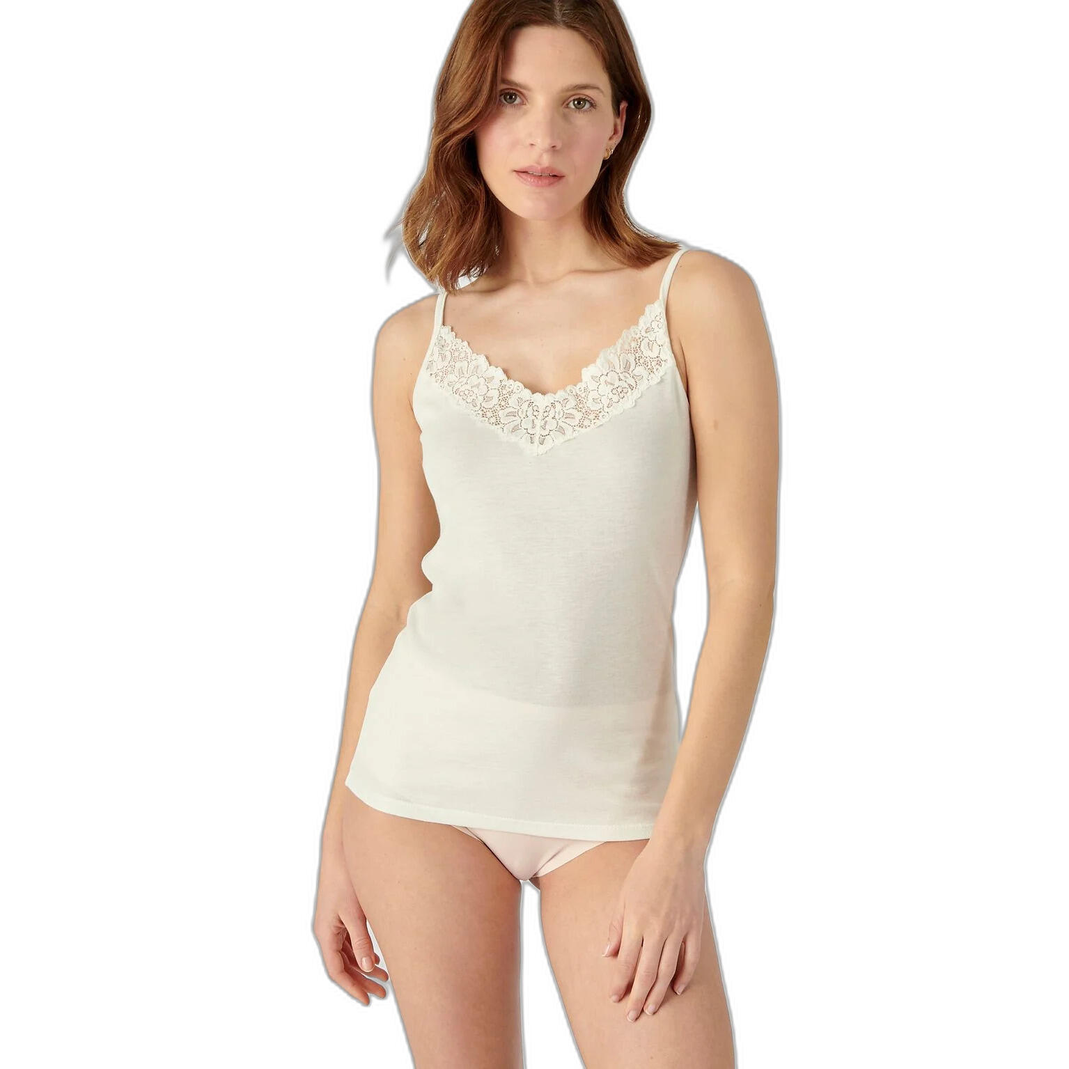 Damart - Débardeur Femme Damart Thermolactyl - Débardeur - Blanc - Decathlon