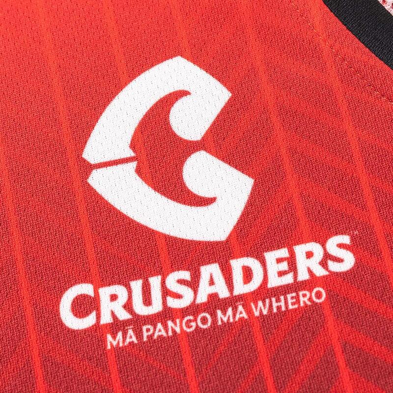 Maiou de Antrenament Crusaders Pro Training Super Rugby Negru și Roșu