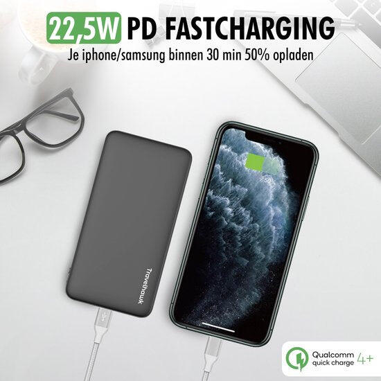 Batterie externe 10 000 mAh – 22,5 W – Sortie USB-C 6/7