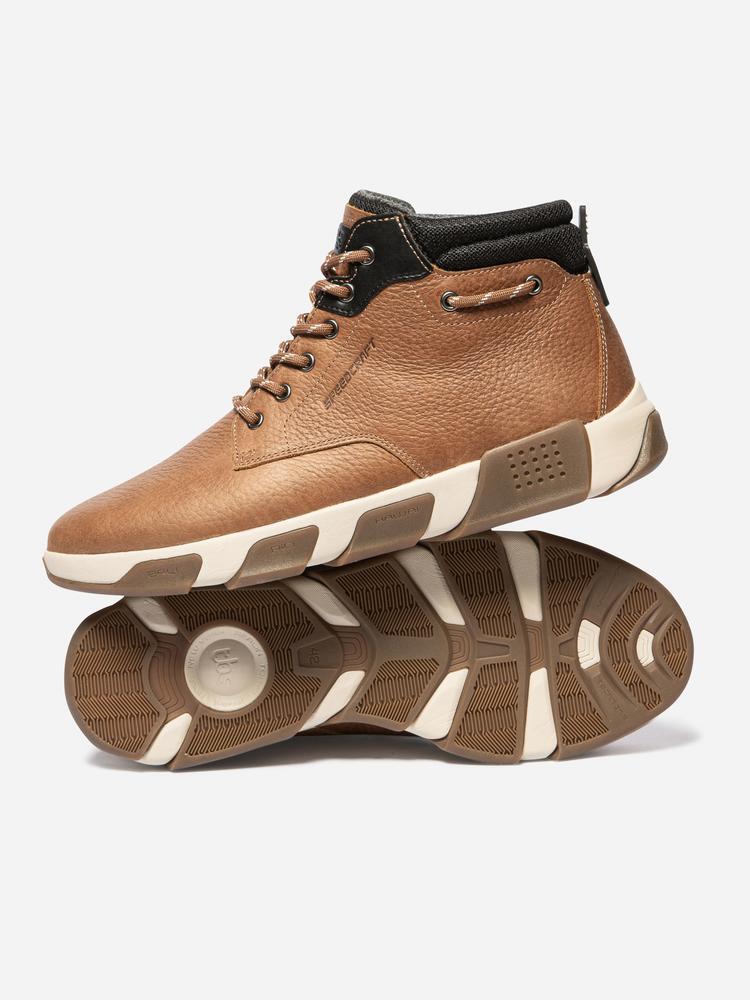 Tennis hautes Homme JAZMIDE Tan 3/5