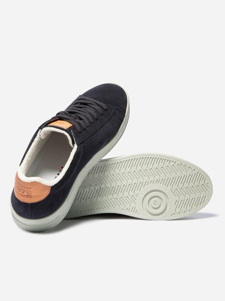 Baskets homme FLAUBER Navy - made in France 4/4