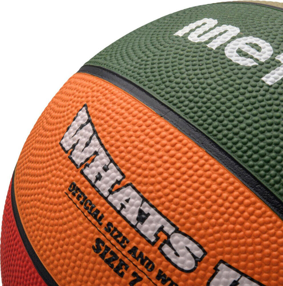 Ballon de basket Meteor What's Up - Taille 7, caoutchouc antidérapant 3/5