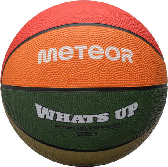 Ballon de basket Meteor What's Up - Taille 7, caoutchouc antidérapant