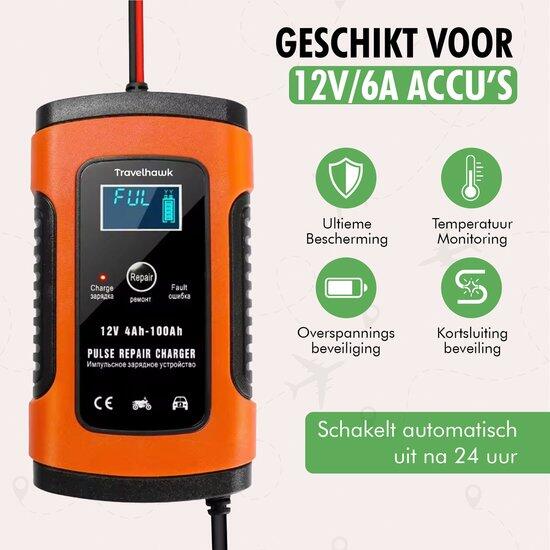 Cargador de batería para coche / Cargador de mantenimiento – 12V 6A 6/7