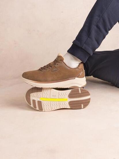 Chaussures de running homme EASYFOX Marron