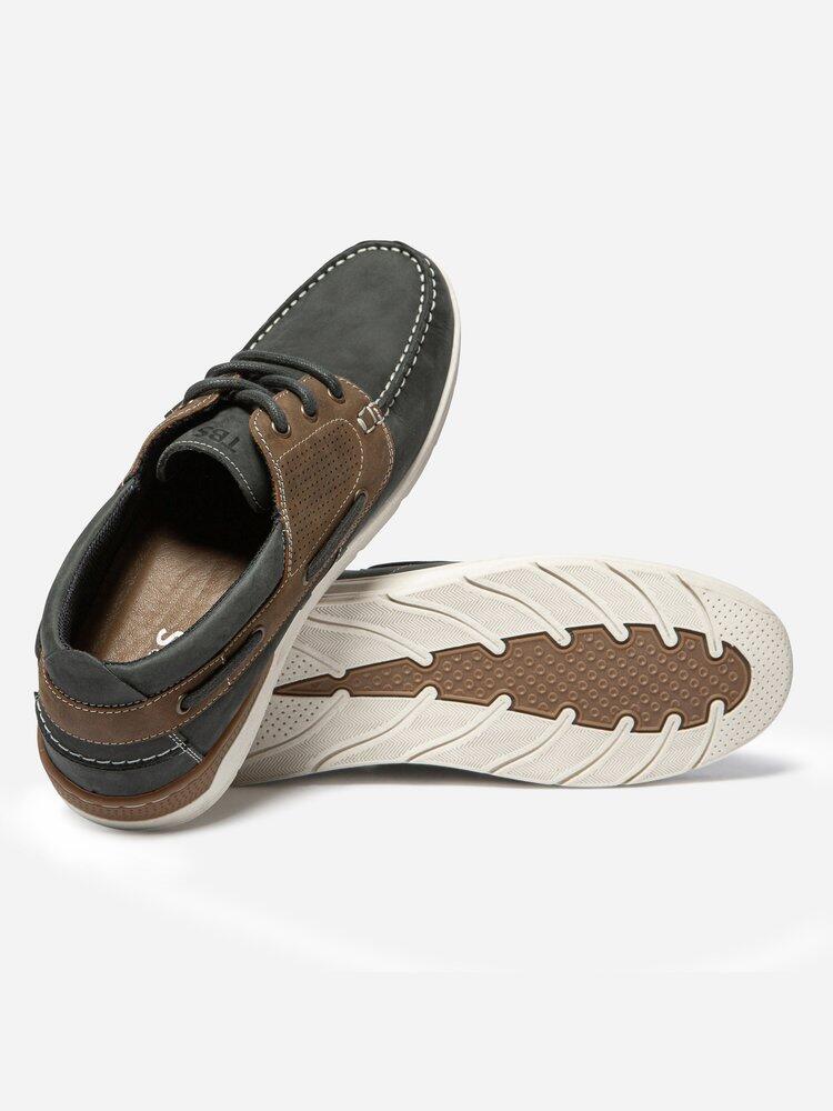 Zapatos náuticos de hombre TBS MATBOAT azul marino/marrón 4/7