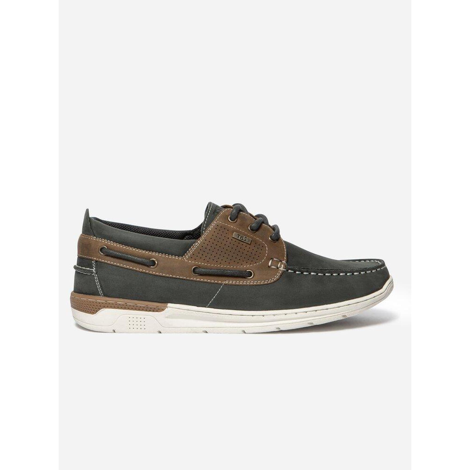 Tbs - Chaussures Bateau Homme 1973 Matboat Marine/tan - Chaussures Bateau - Bleu|gris|marron - 40 - Decathlon