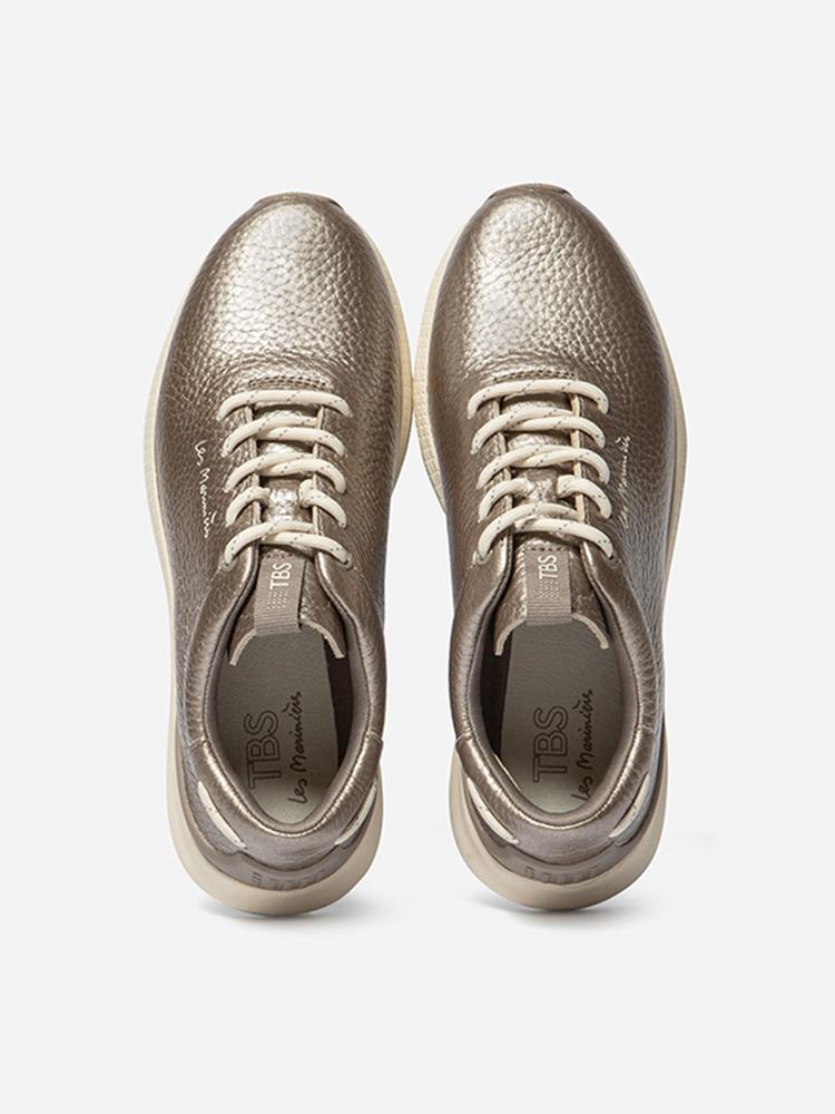 Chaussures de running femme JAZZRUN Bronze - cuir, drop 30 mm 3/5