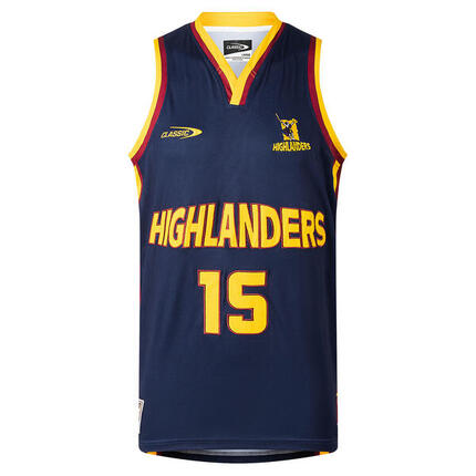 Basketball Supporter Highlanders Super Rugby Singlet - Herren