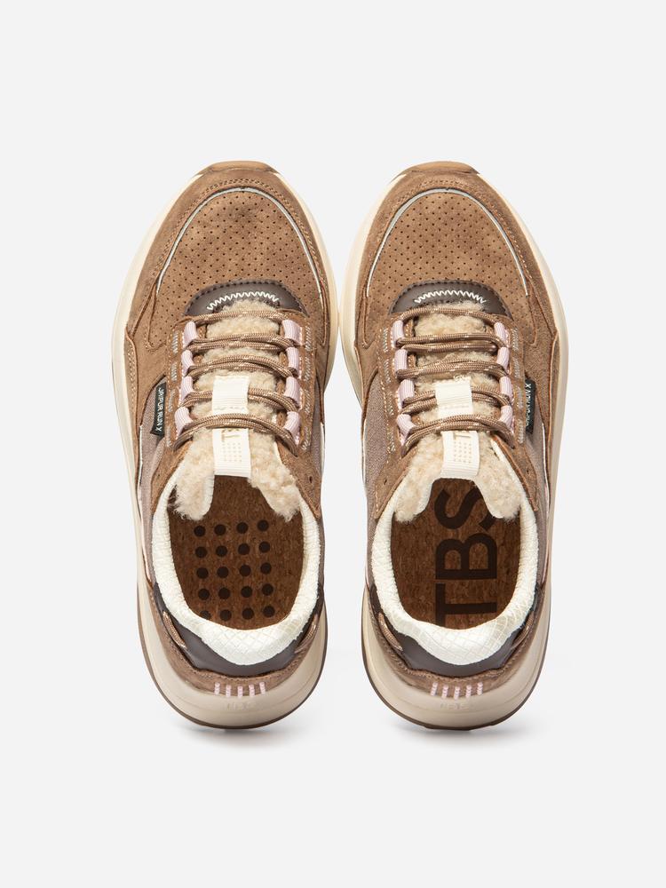 Chaussures de running femme JAZONNE Noisette / Crème 3/5