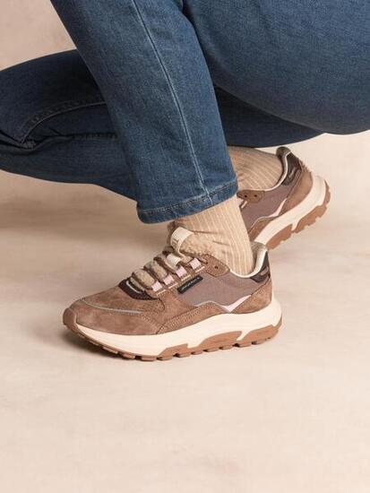 Chaussures de running femme JAZONNE Noisette/Crème