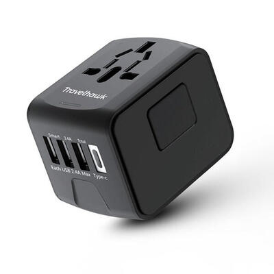 Adattatore universale – con USB – nero