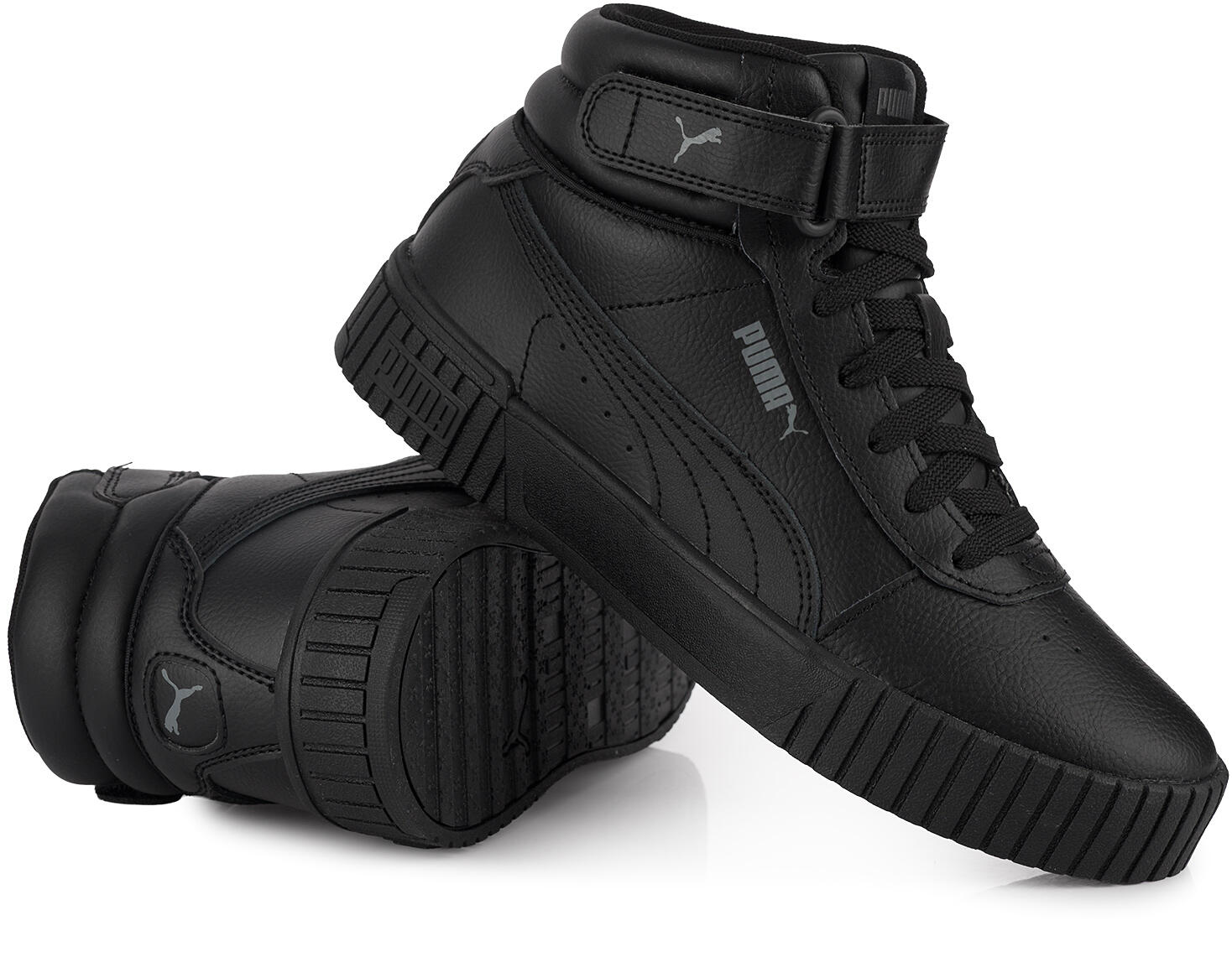 Buty sportowe damskie sneakersy wysokie czarne PUMA CARINA 2.0 MID 4/7