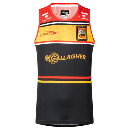 Débardeur d'entrainement Chiefs Pro Training Super Rugby Noir, rouge et jaune