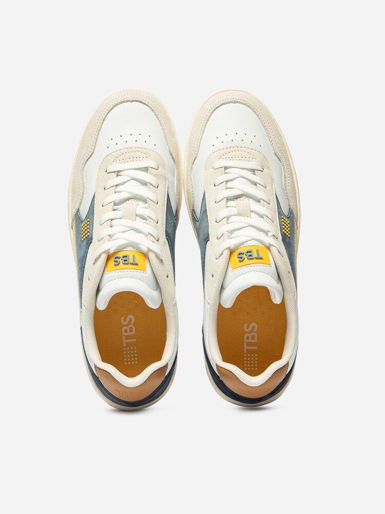 Baskets Homme ALMERIO Blanc / Denim 3/4