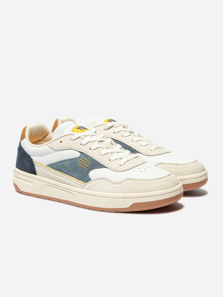 Baskets Homme ALMERIO Blanc / Denim 2/4