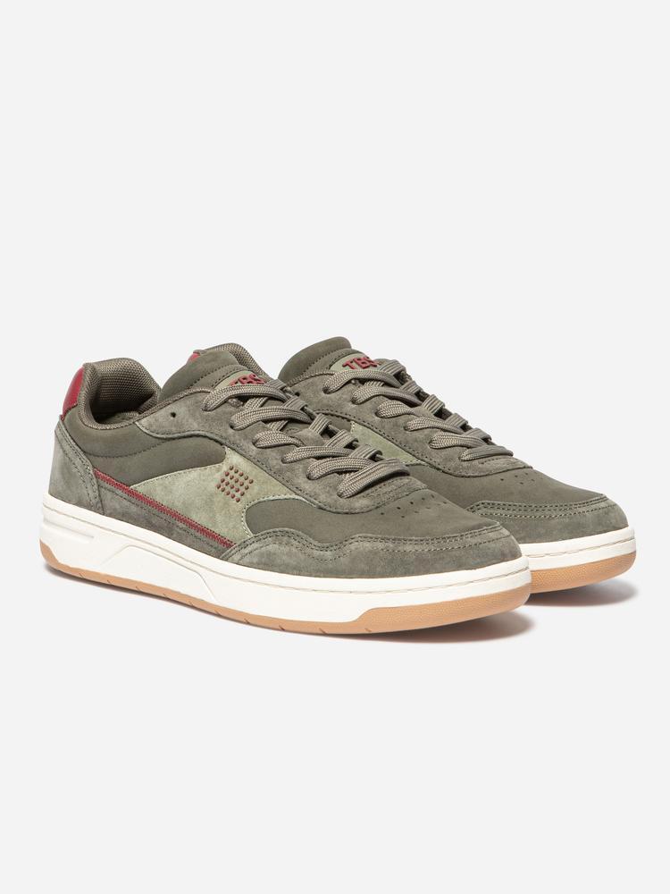 Baskets Homme ALMERIO Fougere / Grenat 2/5