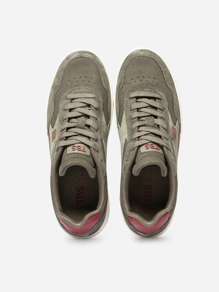 Baskets Homme ALMERIO Fougere / Grenat 3/5