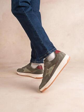 Baskets homme ALMERIO Multico Choco