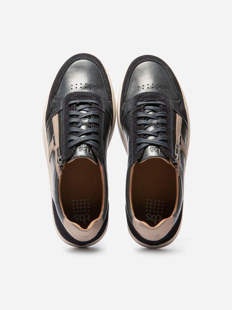 Baskets zippées homme THEOZIP Navy 3/4