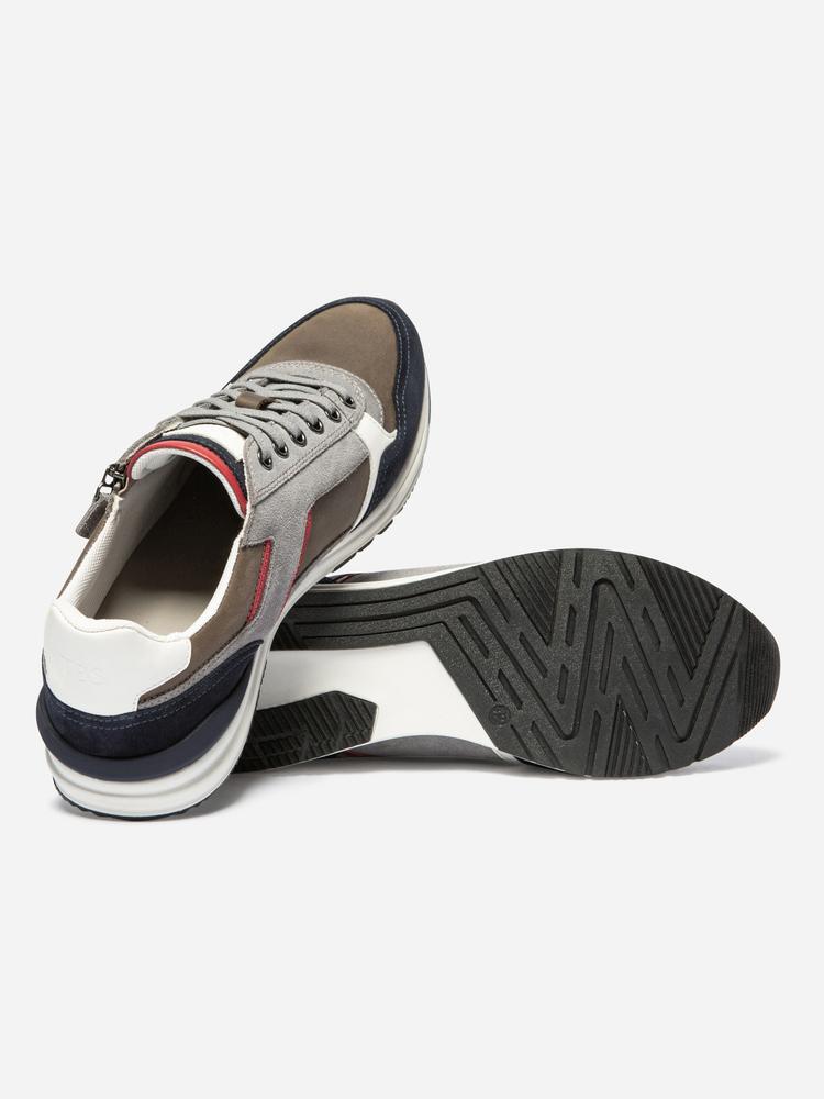 Baskets zippées homme - STEVANE Gris / Navy 4/5