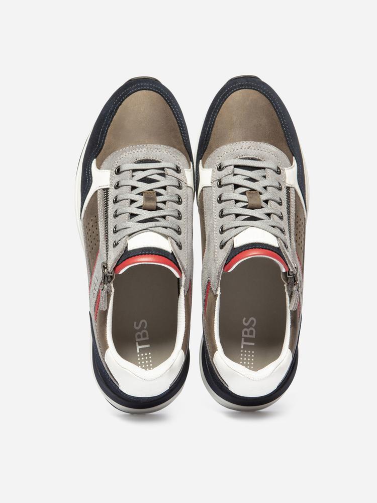 Baskets zippées homme - STEVANE Gris / Navy 3/5