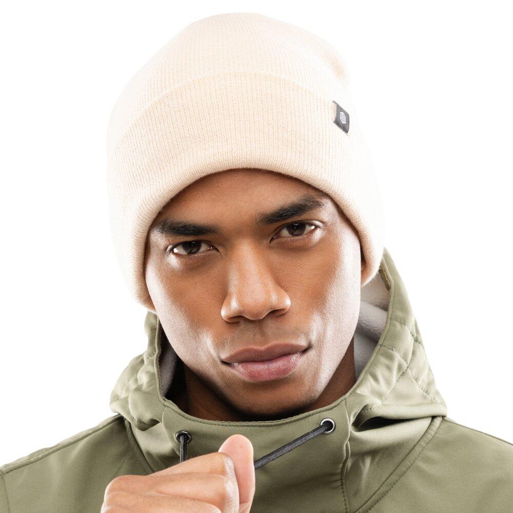 Men & Women Winter sports Winter beanie Snowflake Sand Beige