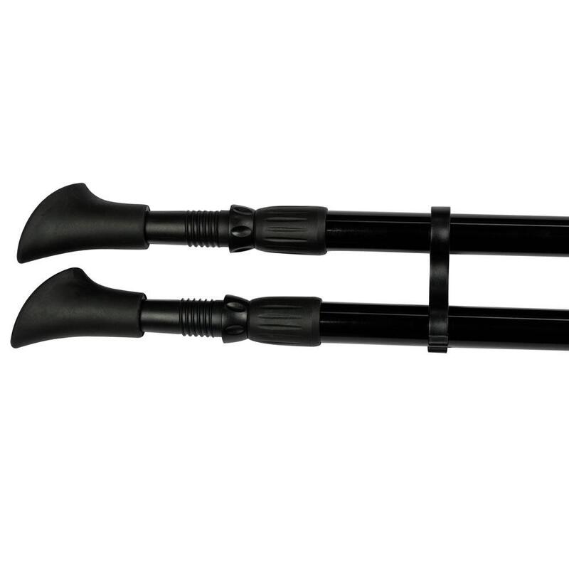 Bețe de mers nordic reglabile 86 - 140 cm - Roșii
