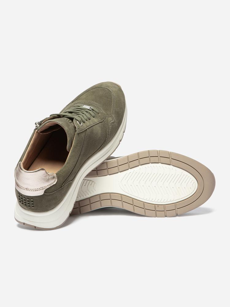 Baskets zippées femme BLONZIP Kaki. 4/5