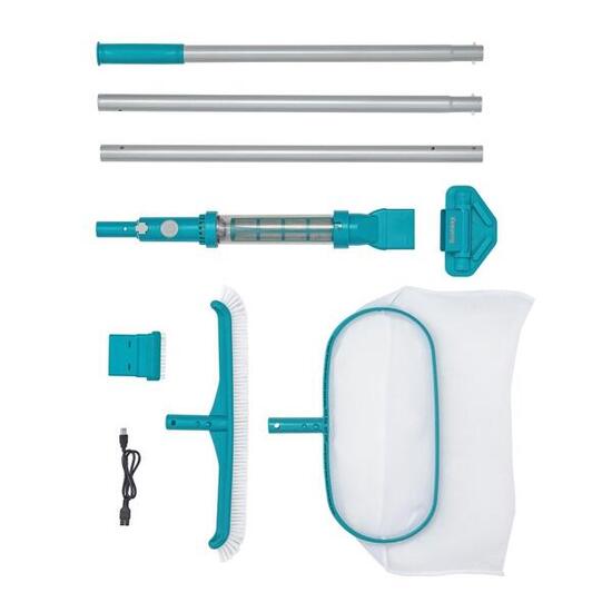 Bestway Kit entretien piscine avec aspirateur et épuisette AquaSurge