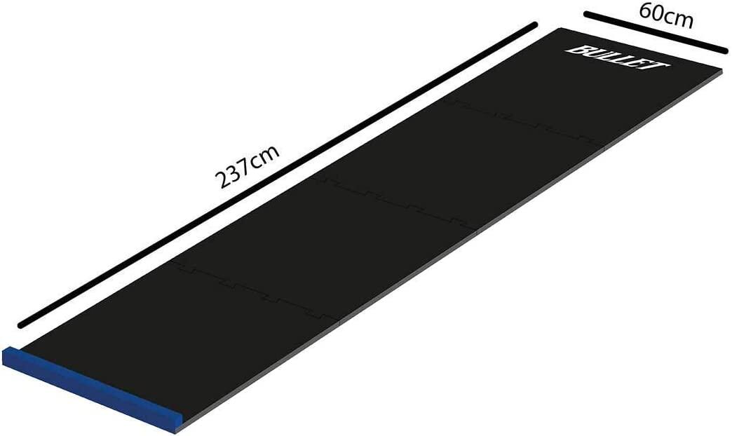 BULLET-Darts Dartteppich mit Abwurflinie Schwarz/Blau 2/4