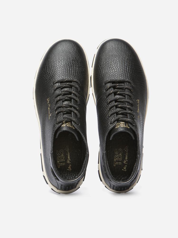 Tennis hautes femme JUHAYNA Noir 3/4