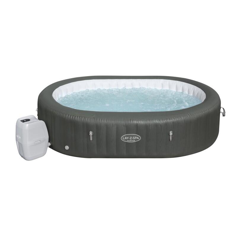 Bestway - Bestway Spa Gonflable Ovale Lay-z-spa Mauritius Airjet 5 - 7 Personnes Wifi - Spa De Nage - Gris - Taille Unique - Decathlon