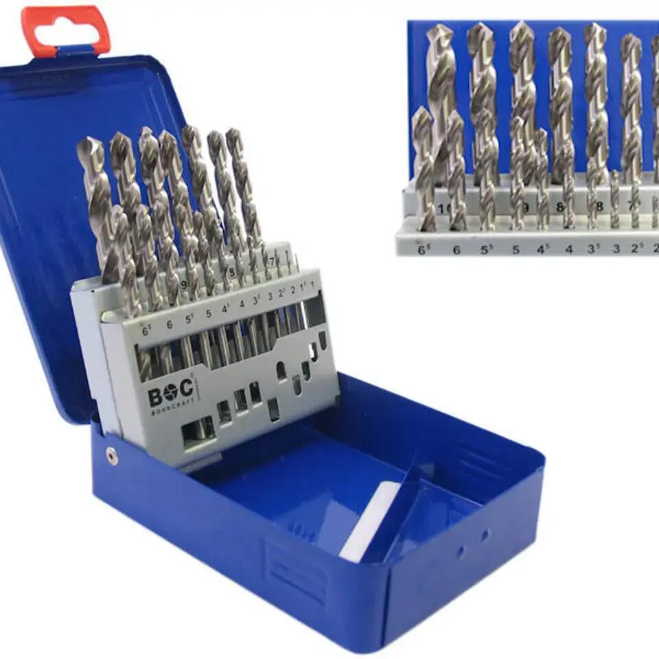 Bofix HSS-G 19-piece Drill Bit Set in PVC Case.