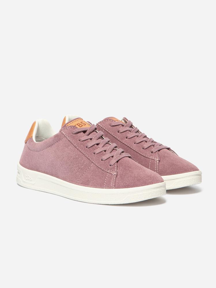 Baskets femme made in France - FELICIE Rose Taupe 2/5