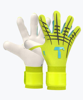 T1tan beast 3.0 keepershandschoenen - fluogeel / lichtblauw