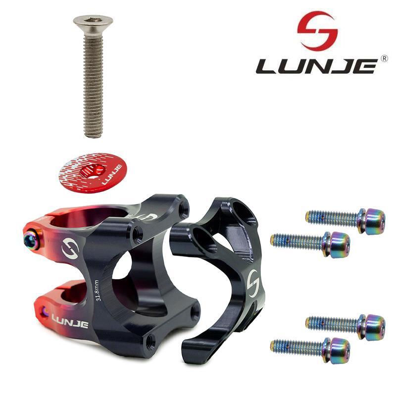 Potencia para manillares de 31,8mm EWPM-002 negro-rojo 2/4