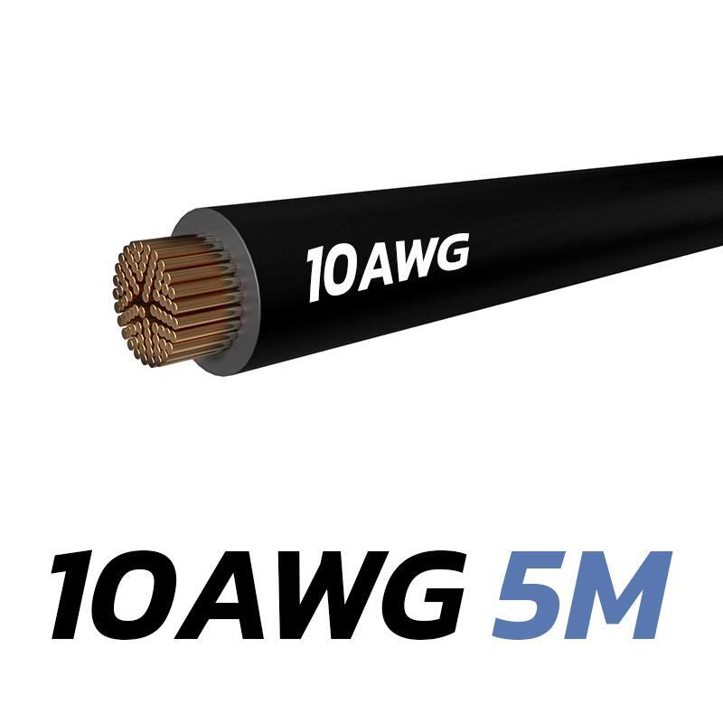 Cable negro 10 AWG - 5M 2/3
