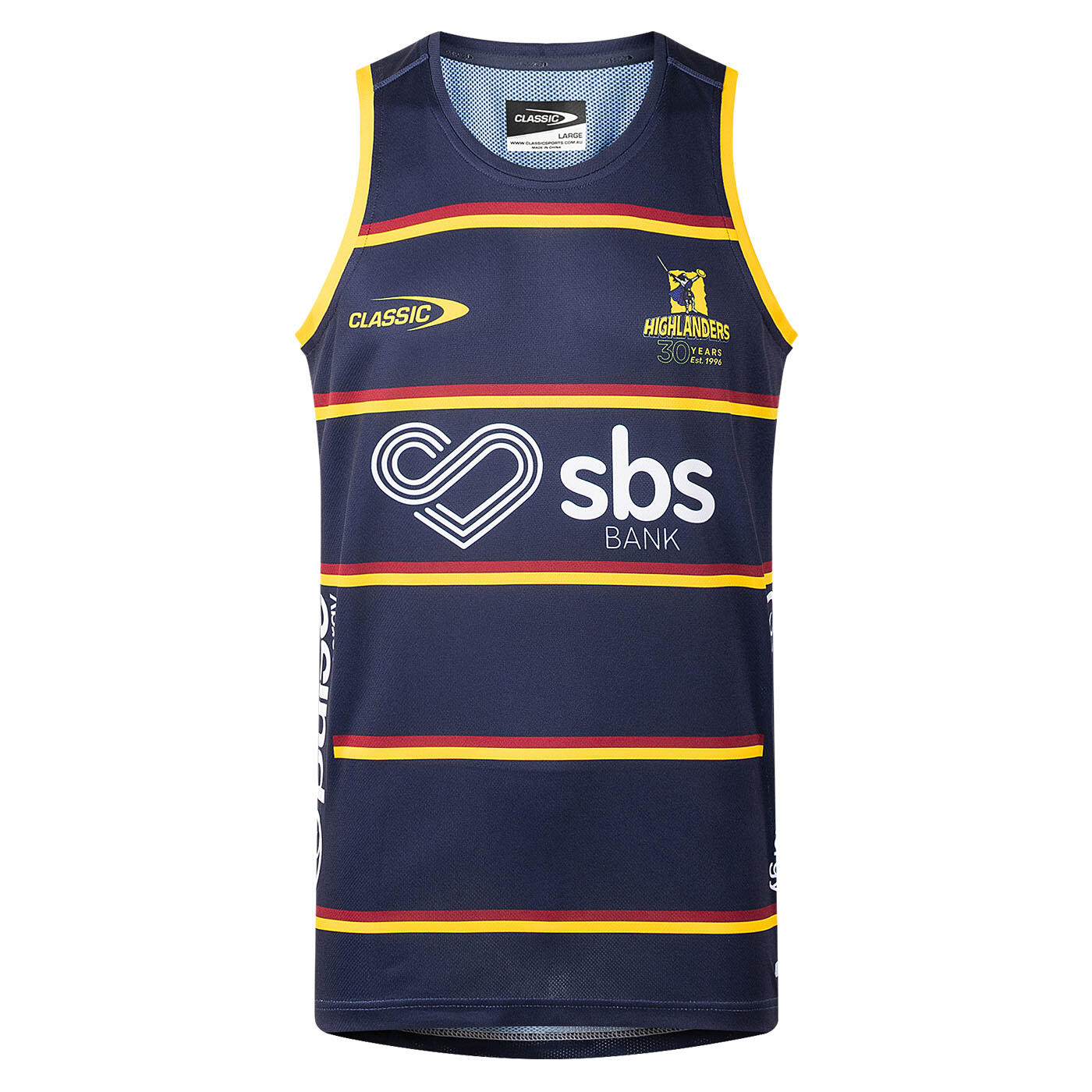 Canotta d'allenamento Highlanders Pro Training Super Rugby blu navy 1/7