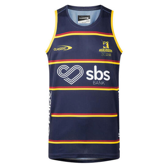 Débardeur d'entrainement Highlanders Pro Training Super Rugby Bleu marine