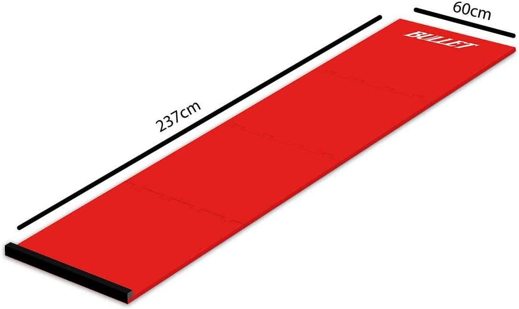 BULLET-Darts Dartteppich mit Abwurflinie Rot 2/4