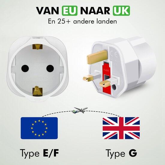 Enchufe de viaje Inglaterra/Reino Unido – Tipo G 6/7