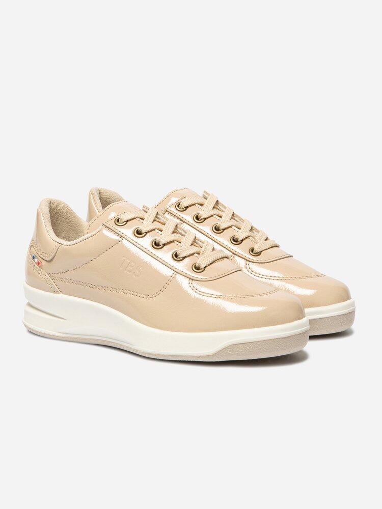 Zapatillas Beige Mujer TBS Greta Charol 2/7