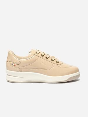 Sneakers Donna Beige TBS Greta in Pelle Verniciata