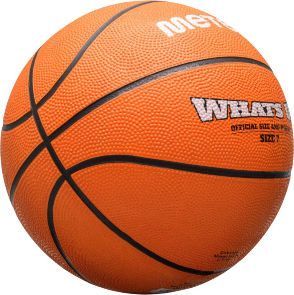 Balón de baloncesto Meteor What's Up - Talla 7, goma antideslizante 2/6